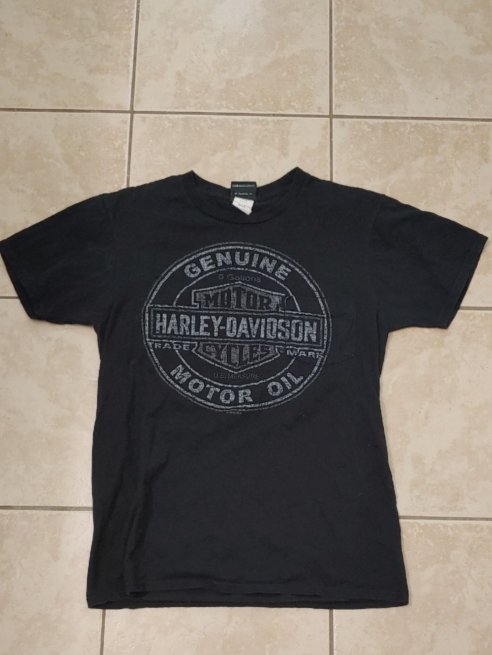 Harley Davidson Black Pocket Tee Rocky Top Tennessee Women's Size S